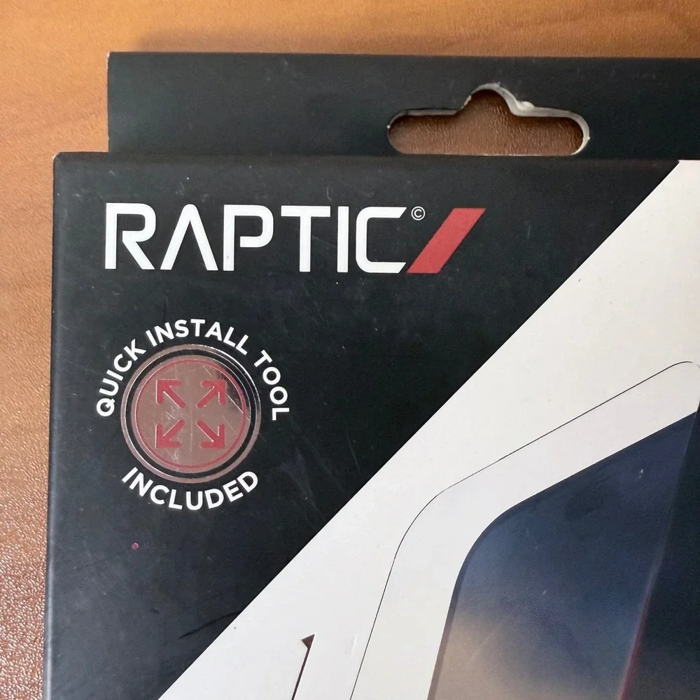 Raptic Glass Screen Protector for‎ iPhone 15 Pro Max 9H Tempered Full Coverage